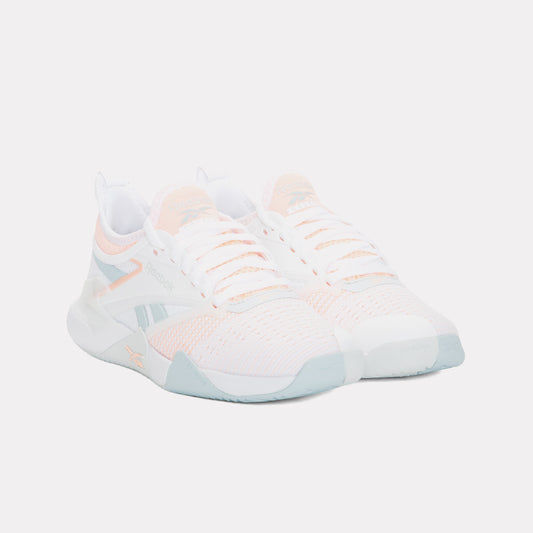 REEBOK FOOTWEAR WOMEN Nano Court Shoes FTWR WHITE/PEARL GREY/FUTURE P