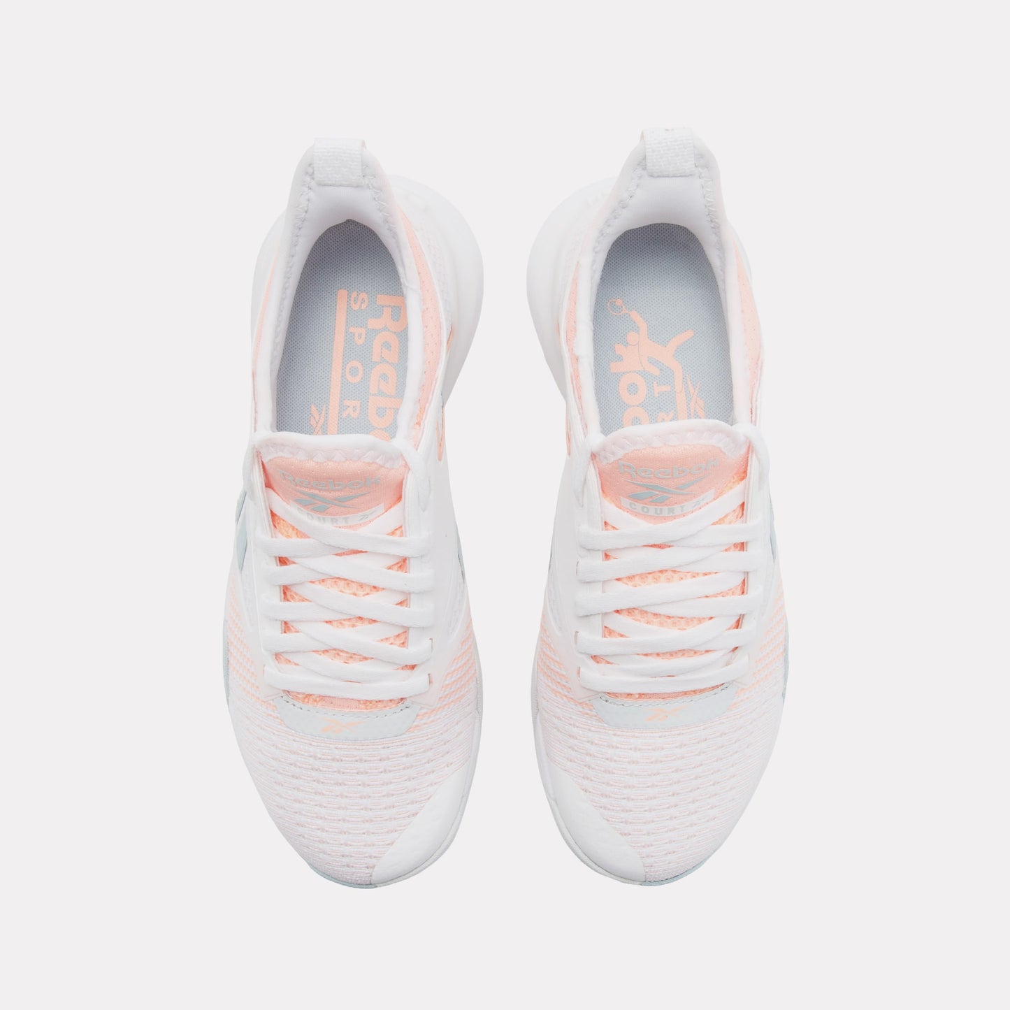 REEBOK FOOTWEAR WOMEN Nano Court Shoes FTWR WHITE/PEARL GREY/FUTURE P