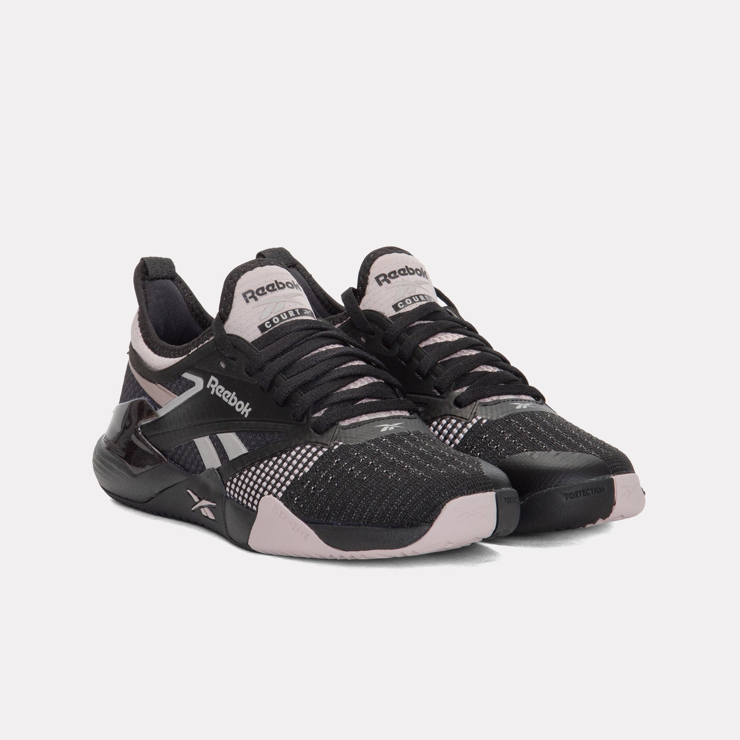 REEBOK FOOTWEAR WOMEN Nano Court Shoes BLACK/MUTED MAUVE