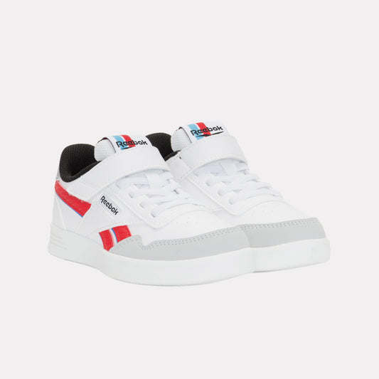 REEBOK FOOTWEAR KIDS Court Advance Shoes – Pre-School WHITE/VECTORRED/BLACK
