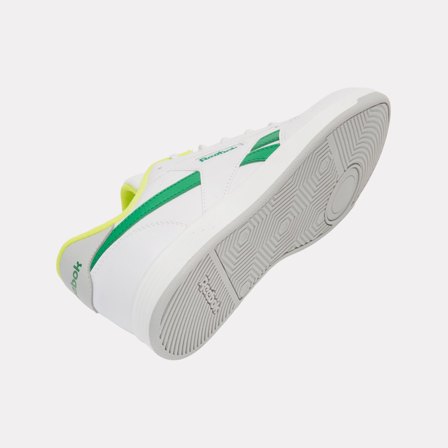 REEBOK FOOTWEAR KIDS Court Advance Shoes – Pre-School WHITE/CLASSICGREEN/SOLARACIDYE