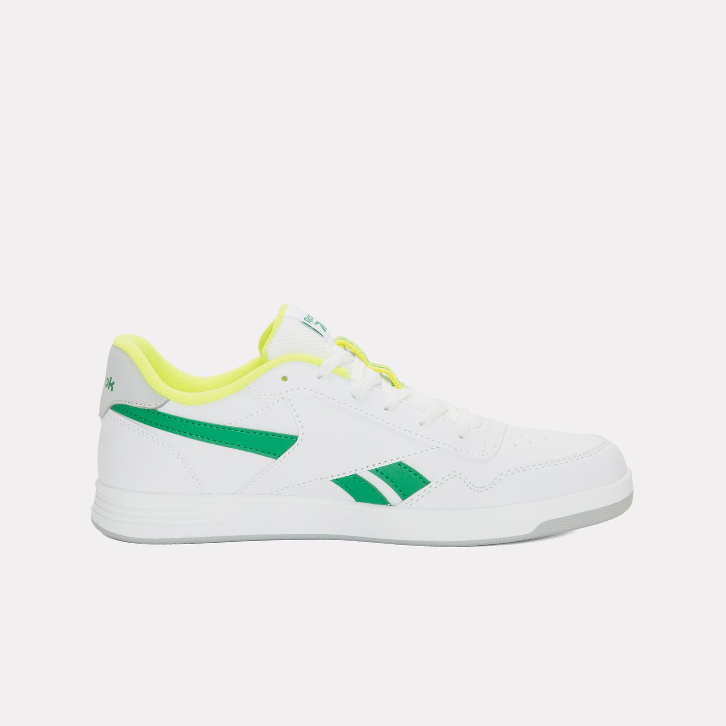 REEBOK FOOTWEAR KIDS Court Advance Shoes – Pre-School WHITE/CLASSICGREEN/SOLARACIDYE