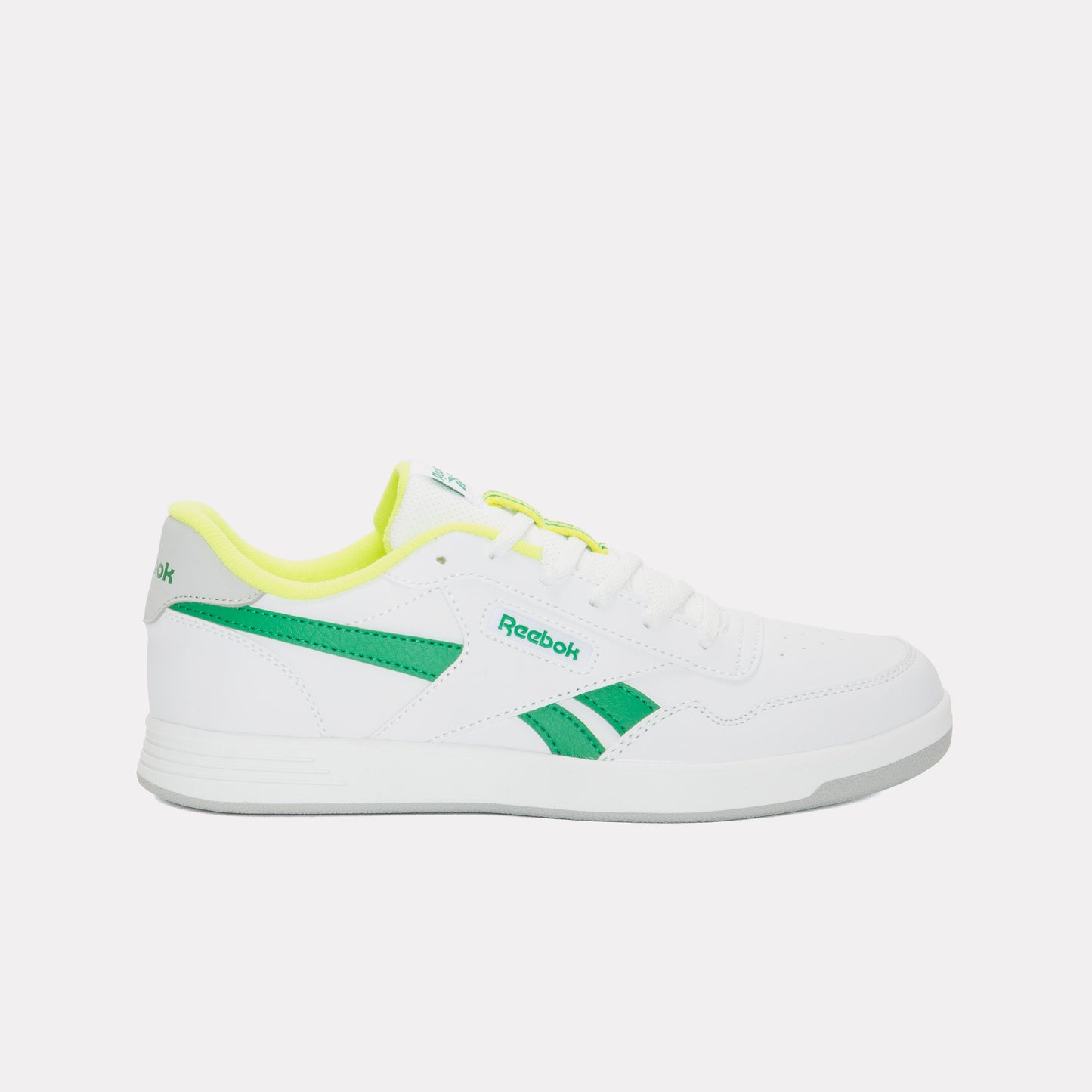 REEBOK FOOTWEAR KIDS Court Advance Shoes – Pre-School WHITE/CLASSICGREEN/SOLARACIDYE