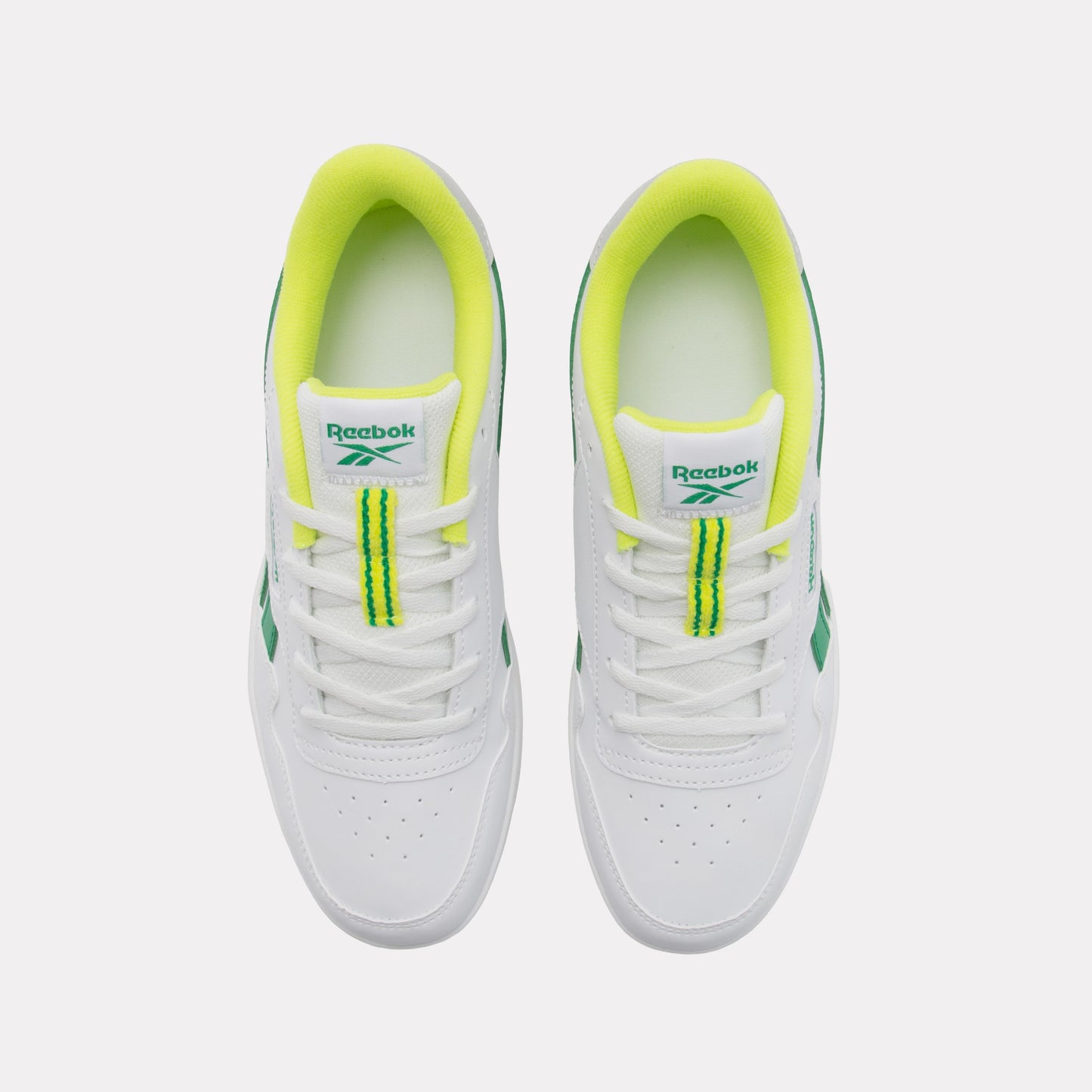 REEBOK FOOTWEAR KIDS Court Advance Shoes – Pre-School WHITE/CLASSICGREEN/SOLARACIDYE