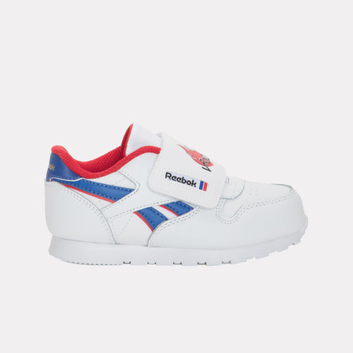 REEBOK FOOTWEAR KIDS Classic Leather Shoes – Baby & Toddler FTWRWHITE/VECTORBLUE/VECTORRED