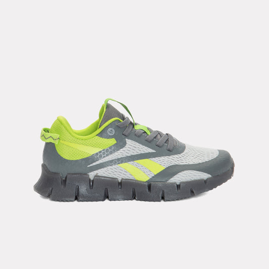 REEBOK FOOTWEAR KIDS Zig N' Glow 3 Shoes - Pre-School GREY1/GREY5/RETROLIME