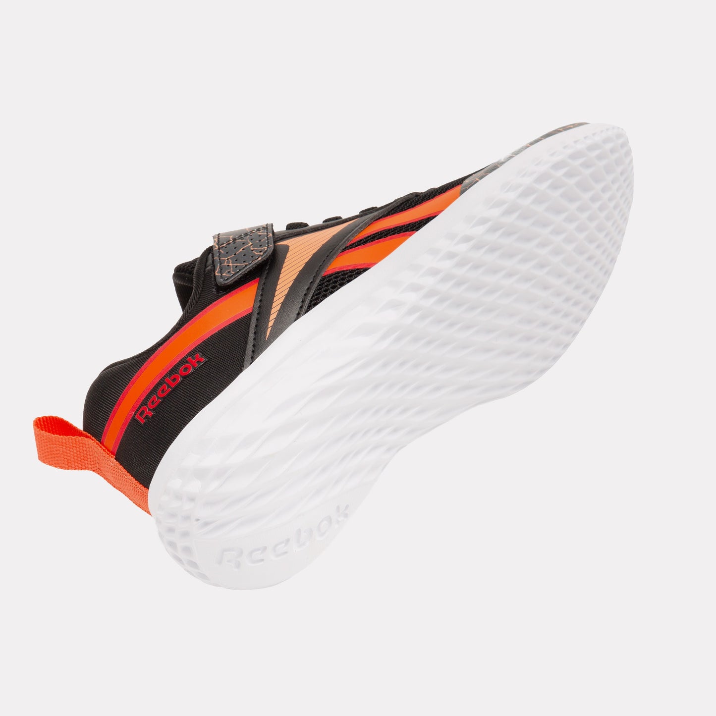 REEBOK FOOTWEAR KIDS Rush Runner 5 Shoes – Pre-School BLACK/ARENAORANGE/SPORTRED