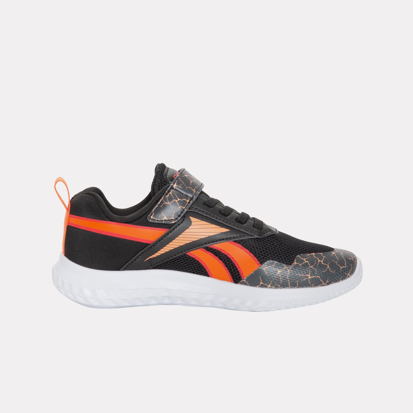 REEBOK FOOTWEAR KIDS Rush Runner 5 Shoes – Pre-School BLACK/ARENAORANGE/SPORTRED