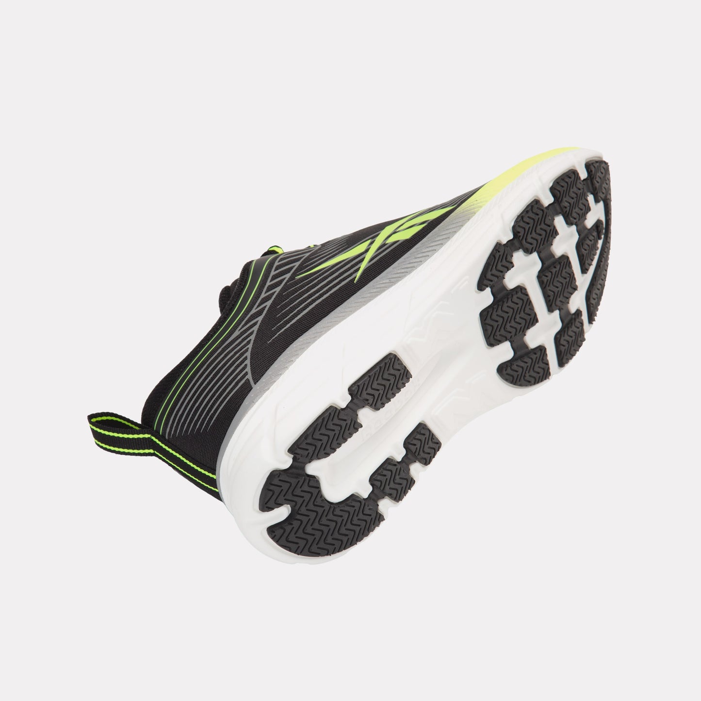 REEBOK FOOTWEAR MEN Road Strider Running Shoes BLACK/GREEN GLOW/WHITE