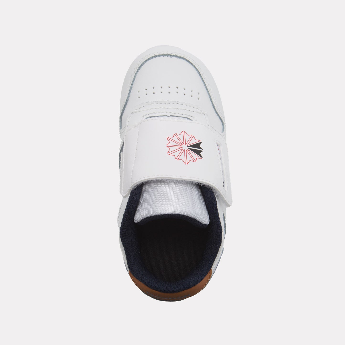 REEBOK FOOTWEAR KIDS Classic Leather Shoes – Baby & Toddler FTWRWHITE/VECTORNAVY/FLASHRED