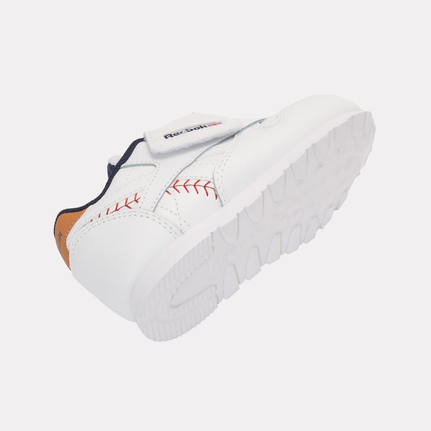 REEBOK FOOTWEAR KIDS Classic Leather Shoes – Baby & Toddler FTWRWHITE/VECTORNAVY/FLASHRED