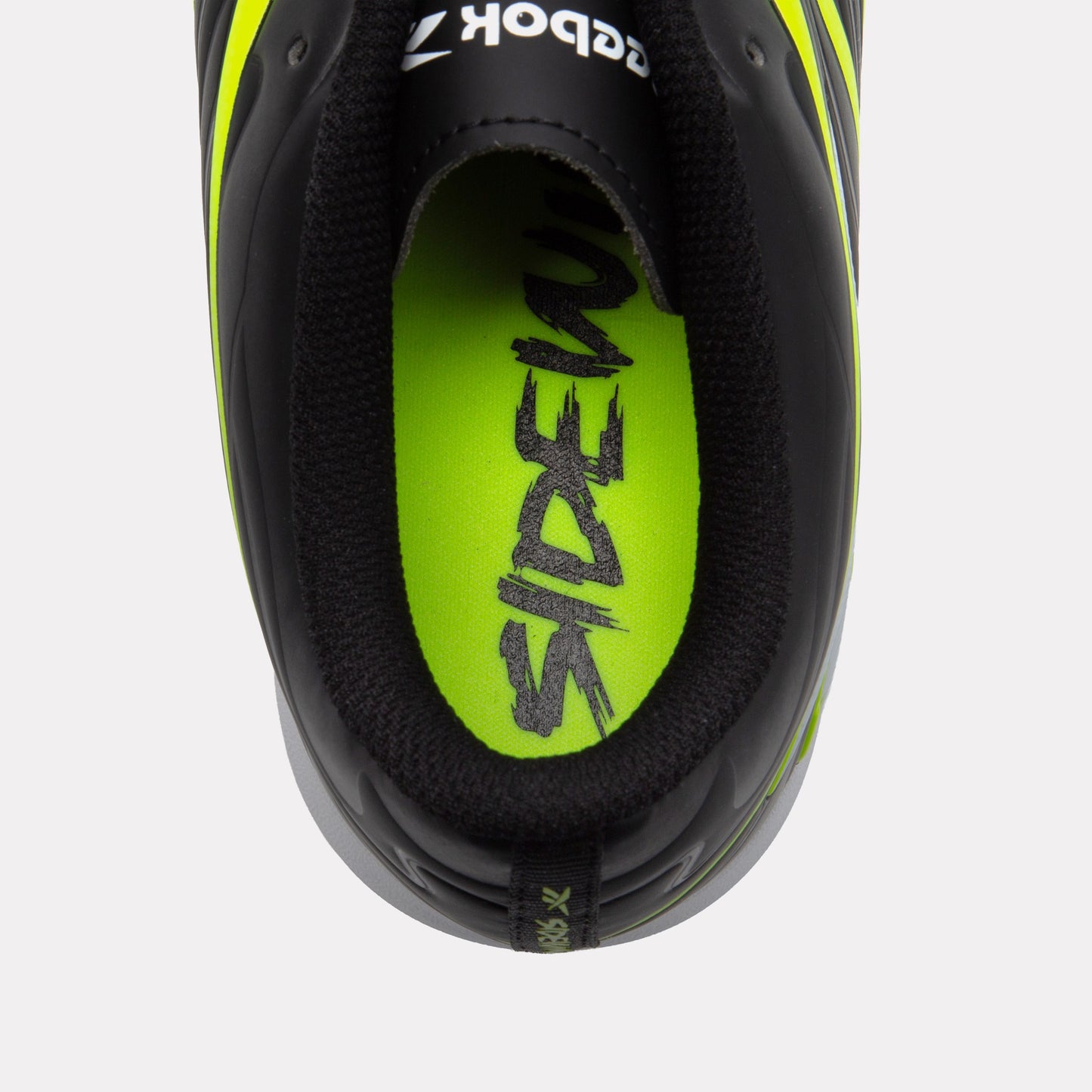 REEBOK FOOTWEAR UNISEX Sidewinder 26 Club Turf Soccer Shoes BLACK/DIGITAL LIME/WHITE