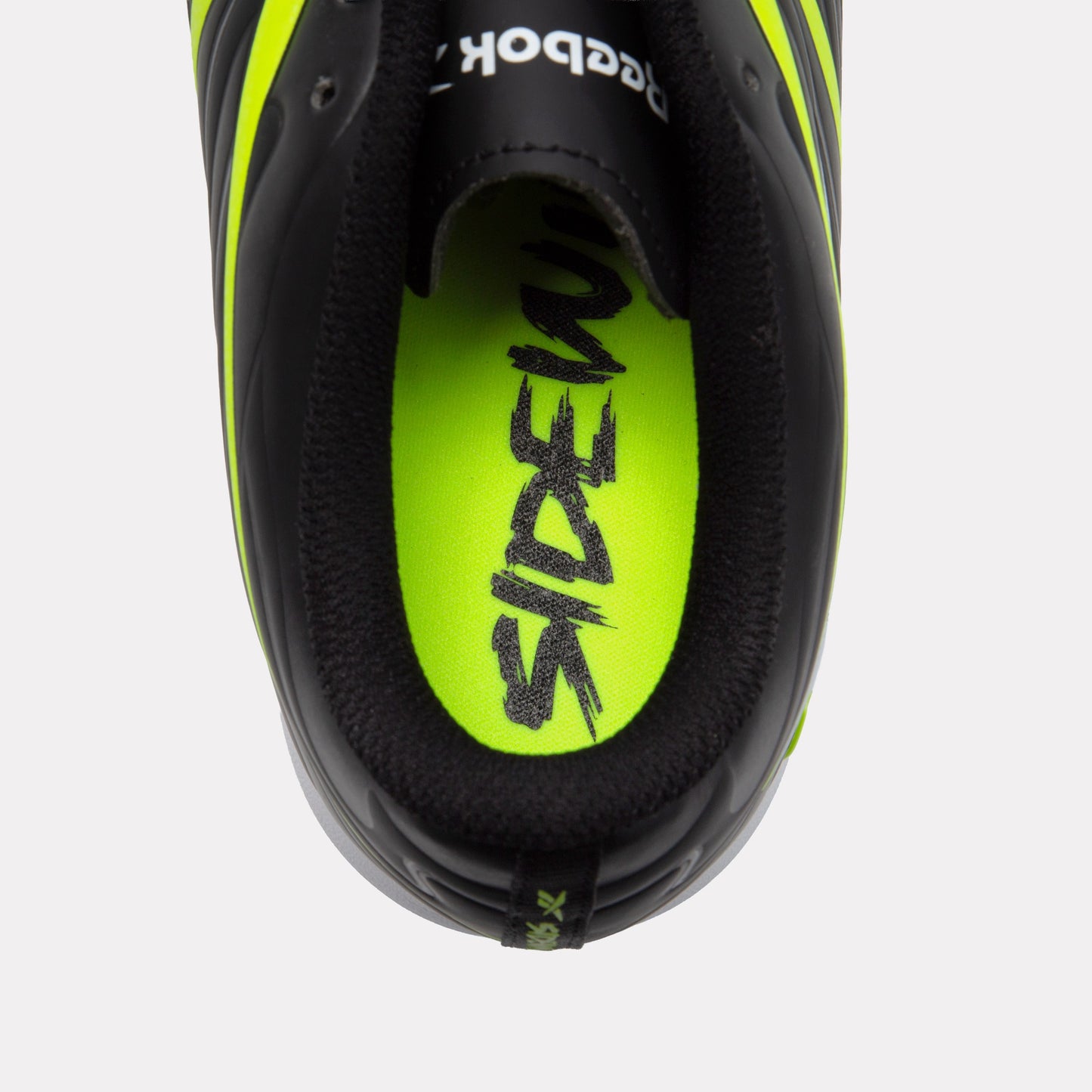 REEBOK FOOTWEAR UNISEX Sidewinder 26 Club Indoor Soccer Shoes BLACK/DIGITAL LIME/WHITE