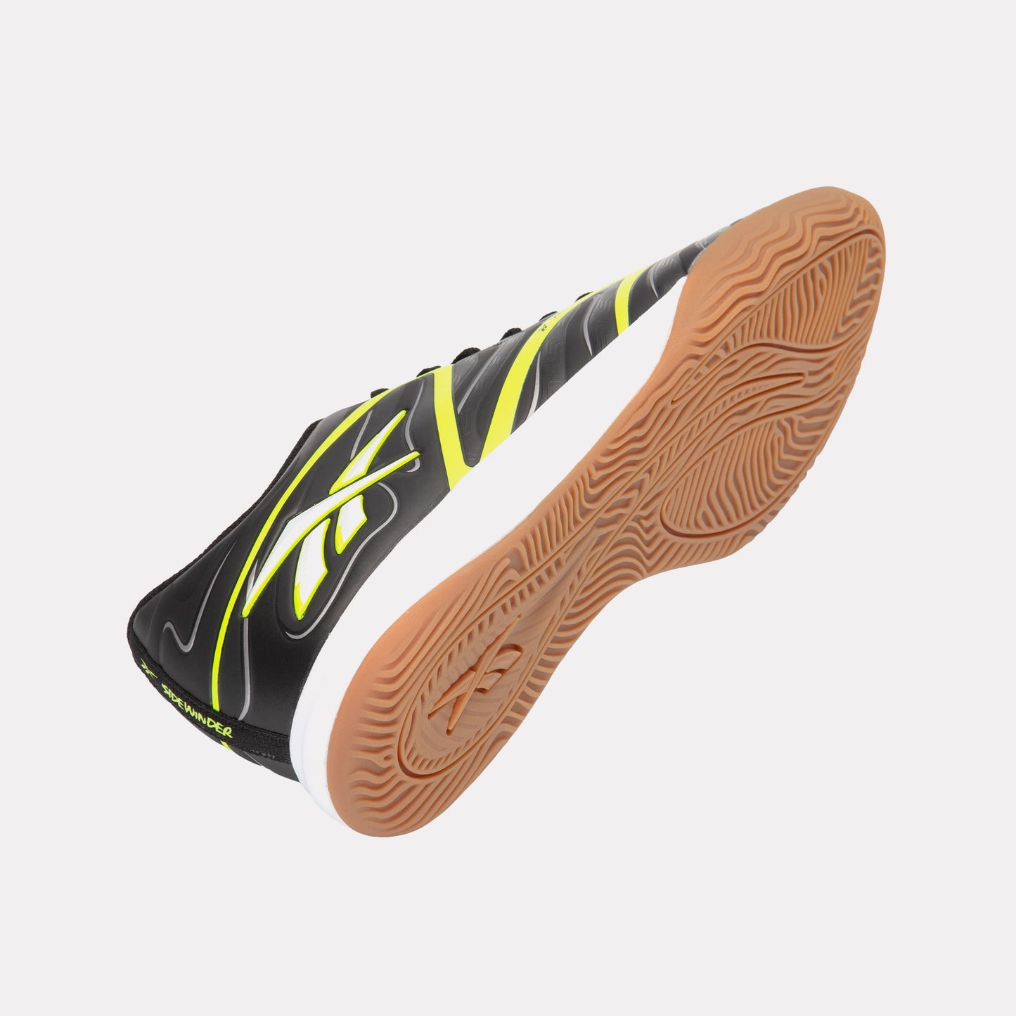 REEBOK FOOTWEAR UNISEX Sidewinder 26 Club Indoor Soccer Shoes BLACK/DIGITAL LIME/WHITE