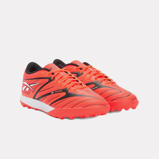 REEBOK FOOTWEAR UNISEX Sidewinder 26 Club Turf Soccer Shoes NEON CHERRY/RIVAL RED/BLACK