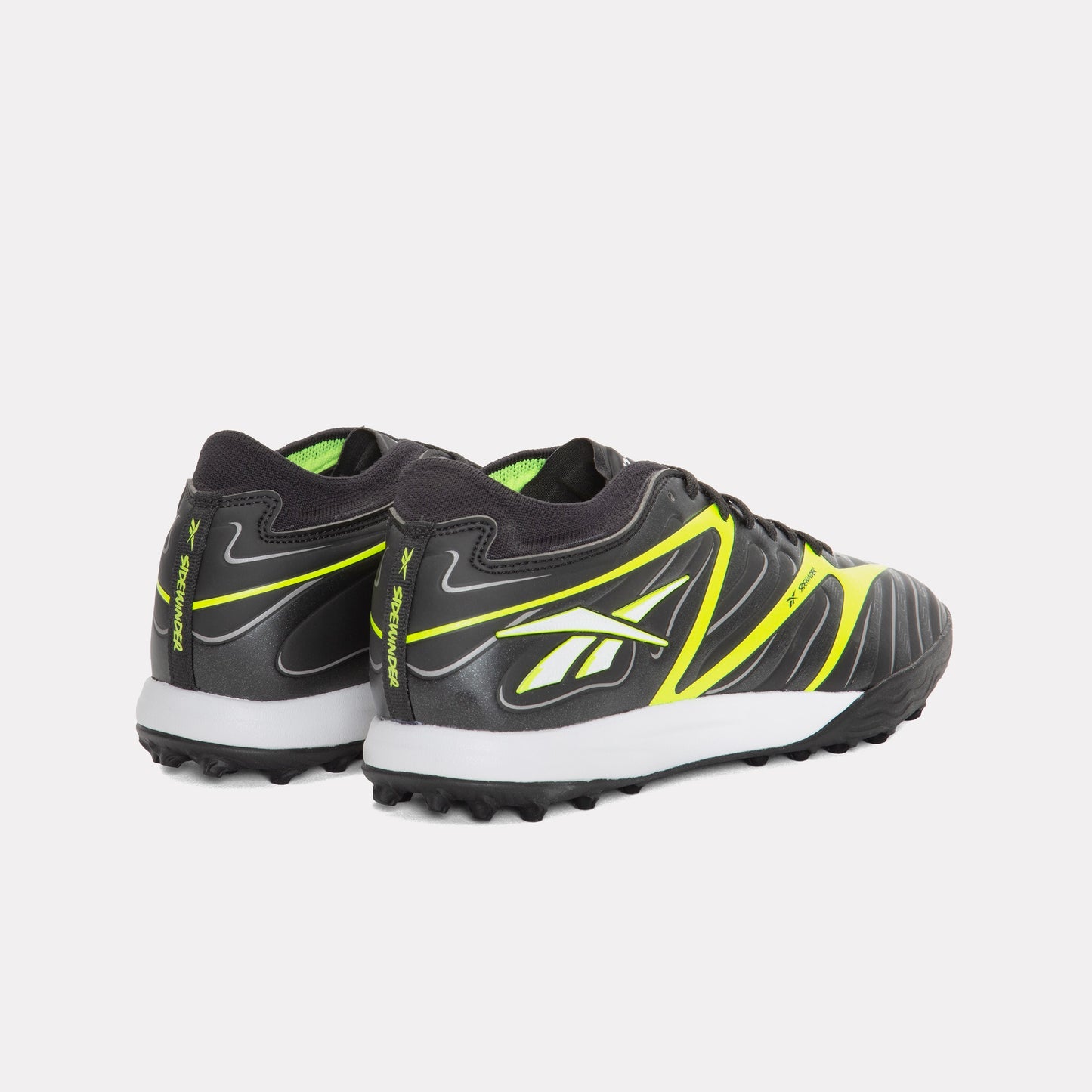 REEBOK FOOTWEAR UNISEX Sidewinder 26 Pro Turf Soccer Shoes BLACK/DIGITAL LIME/WHITE