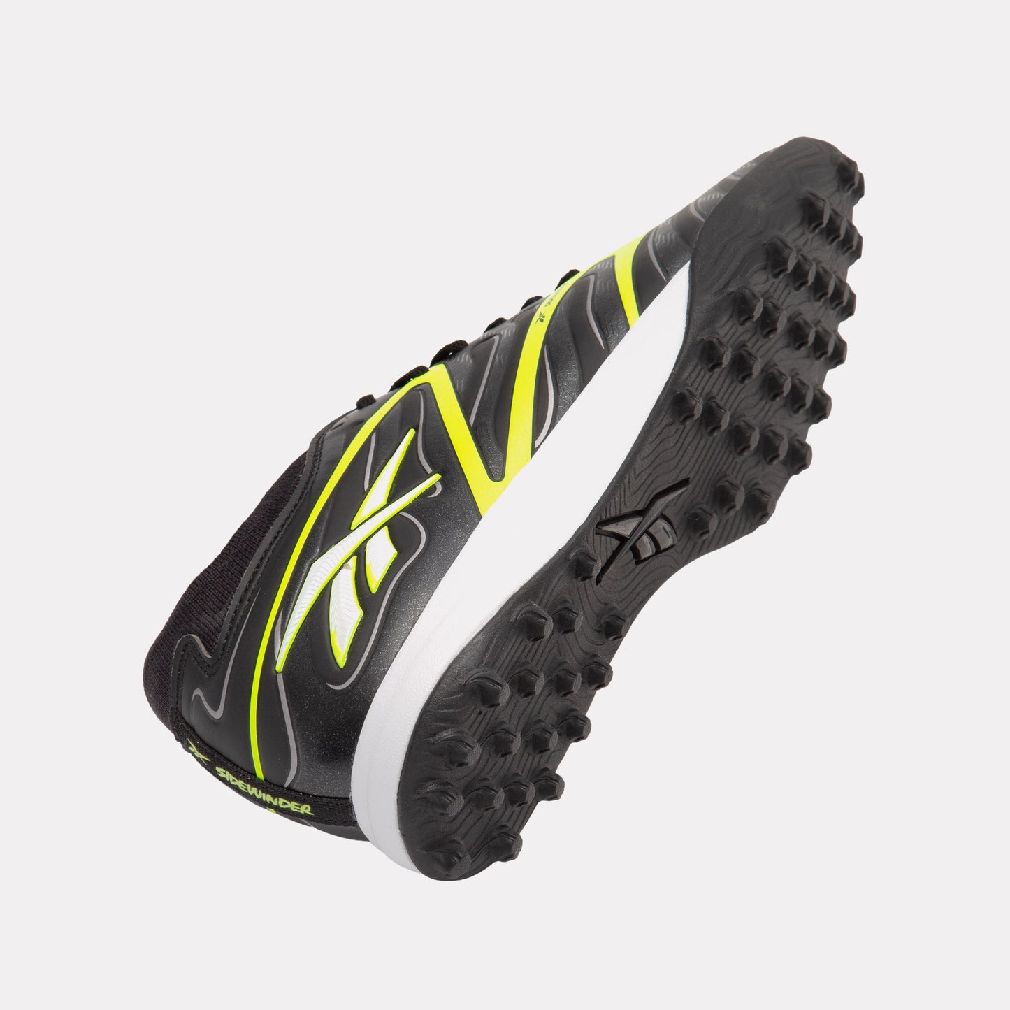 REEBOK FOOTWEAR UNISEX Sidewinder 26 Pro Turf Soccer Shoes BLACK/DIGITAL LIME/WHITE