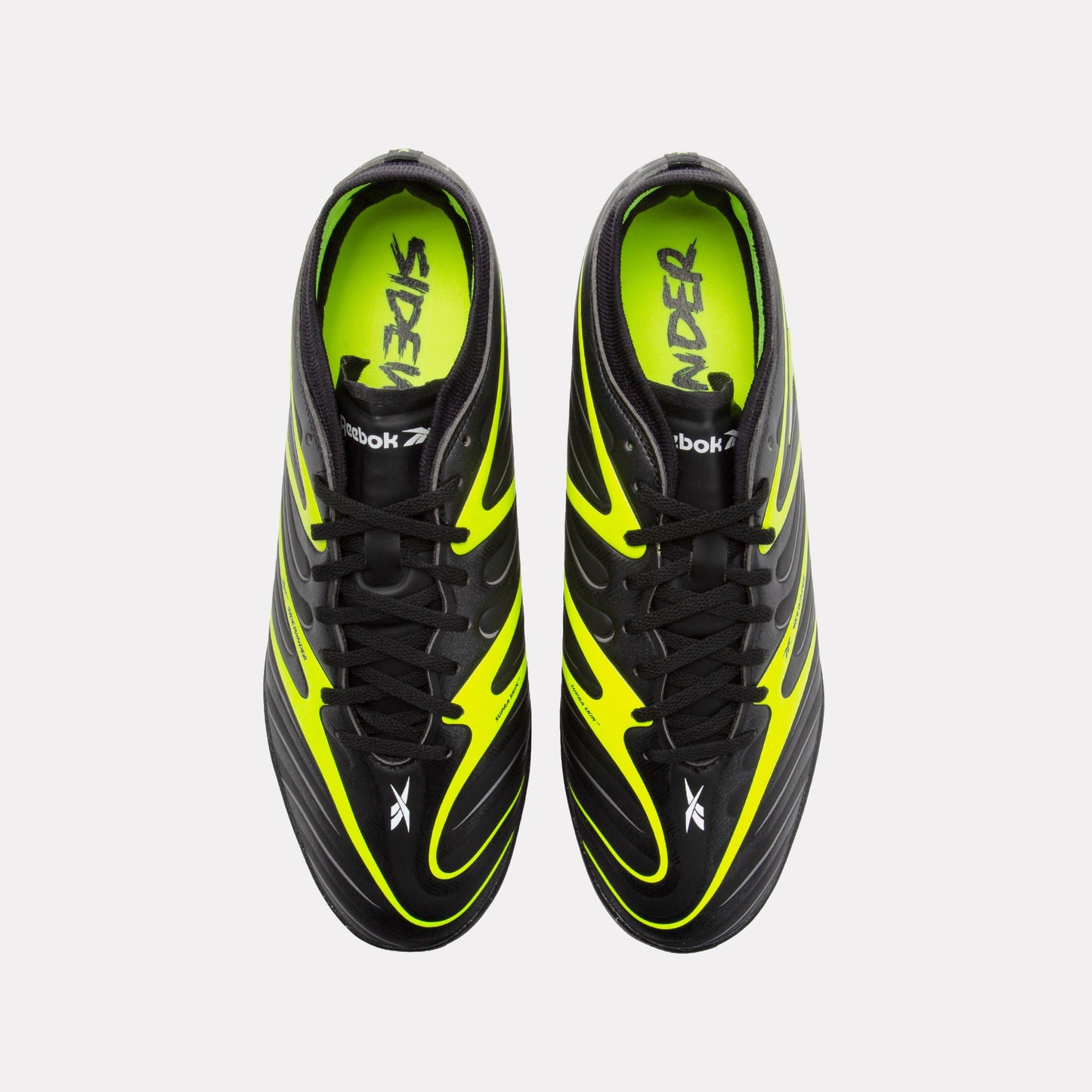 REEBOK FOOTWEAR UNISEX Sidewinder 26 Pro Turf Soccer Shoes BLACK/DIGITAL LIME/WHITE