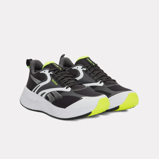 REEBOK FOOTWEAR UNISEX Energen Tech Plus 3 Shoes BLACK/WHITE/DIGITAL LIME
