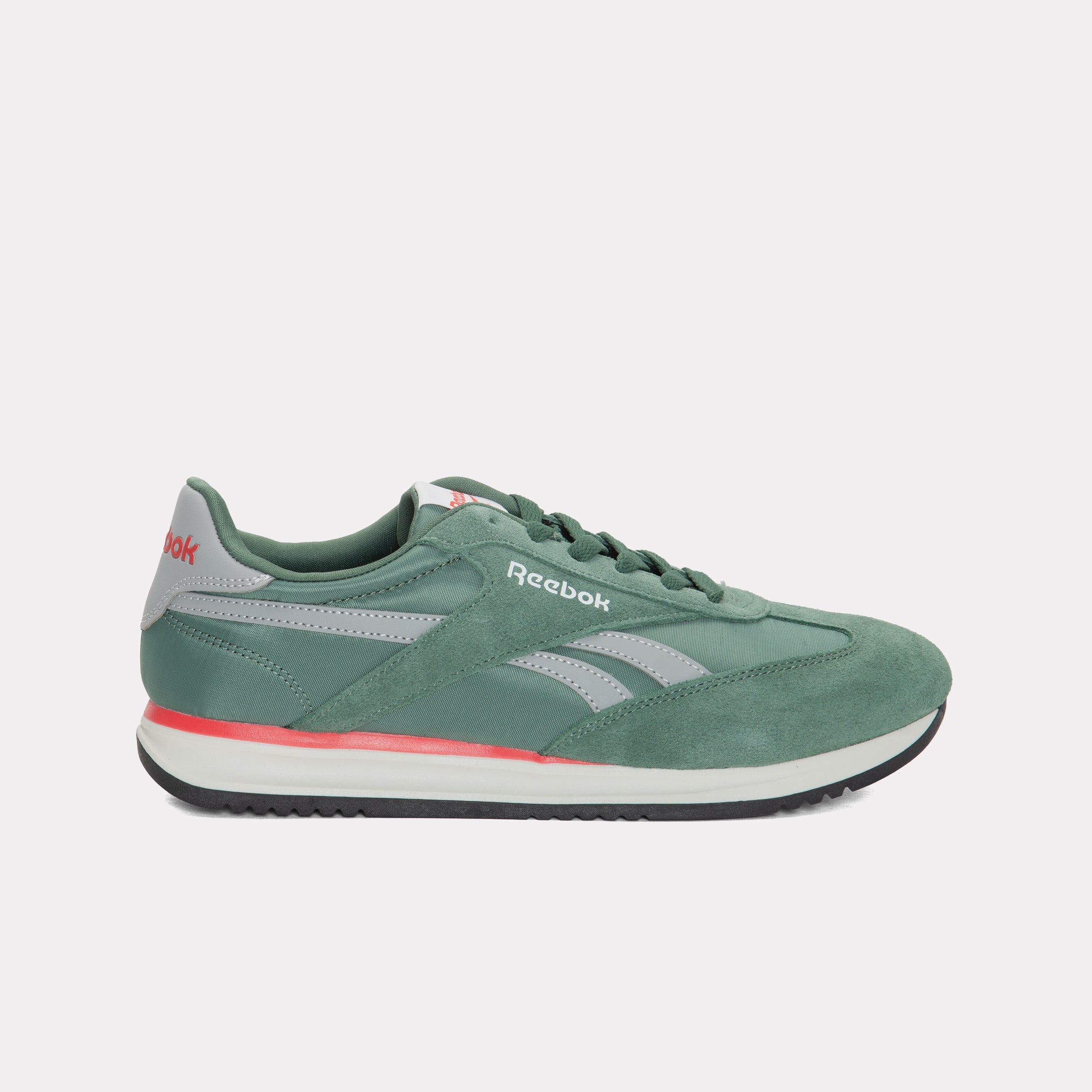 REEBOK FOOTWEAR UNISEX World 70 Shoes FIELD GREEN/GREY 2/SPORT RED/W ...