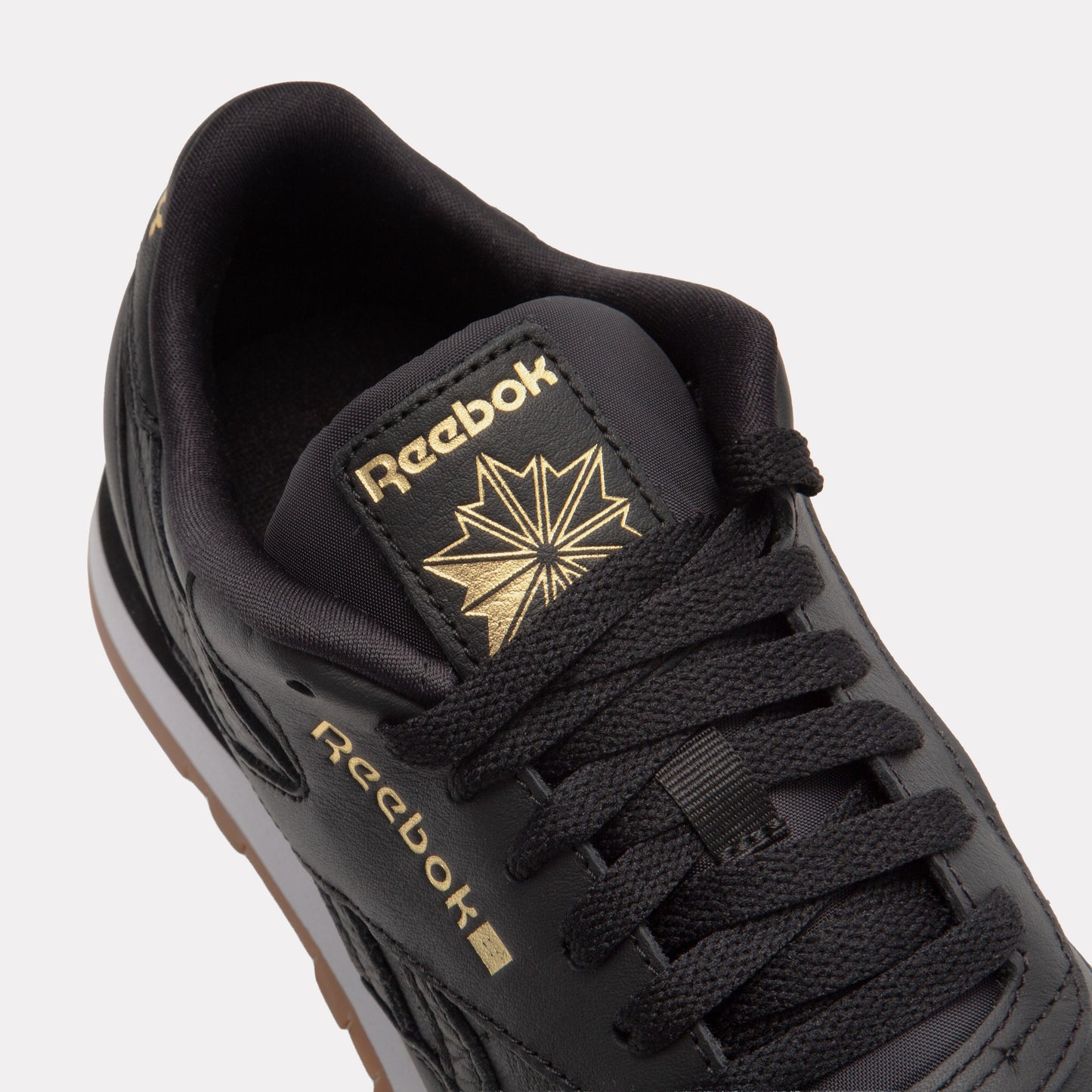 REEBOK FOOTWEAR WOMEN Classic Leather Shoes BLACK/WHITE/GUM
