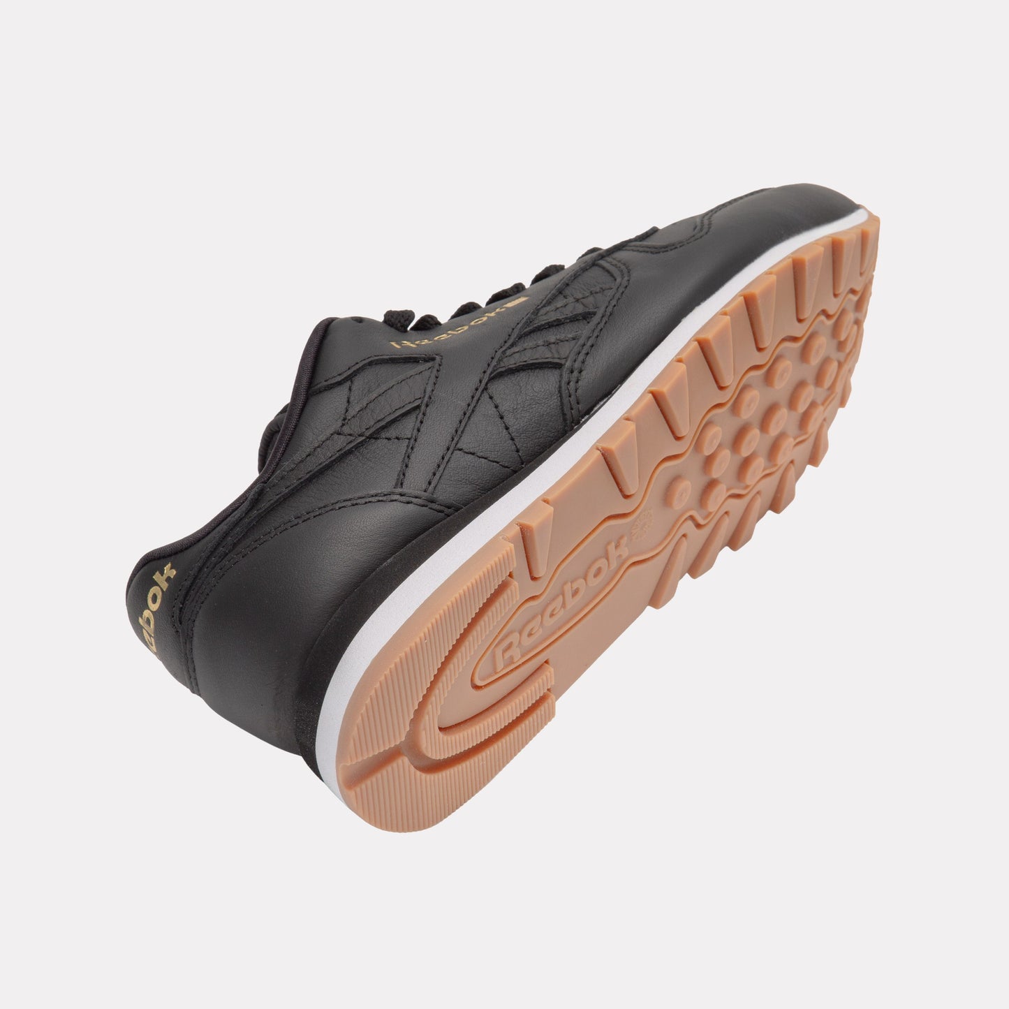 REEBOK FOOTWEAR WOMEN Classic Leather Shoes BLACK/WHITE/GUM