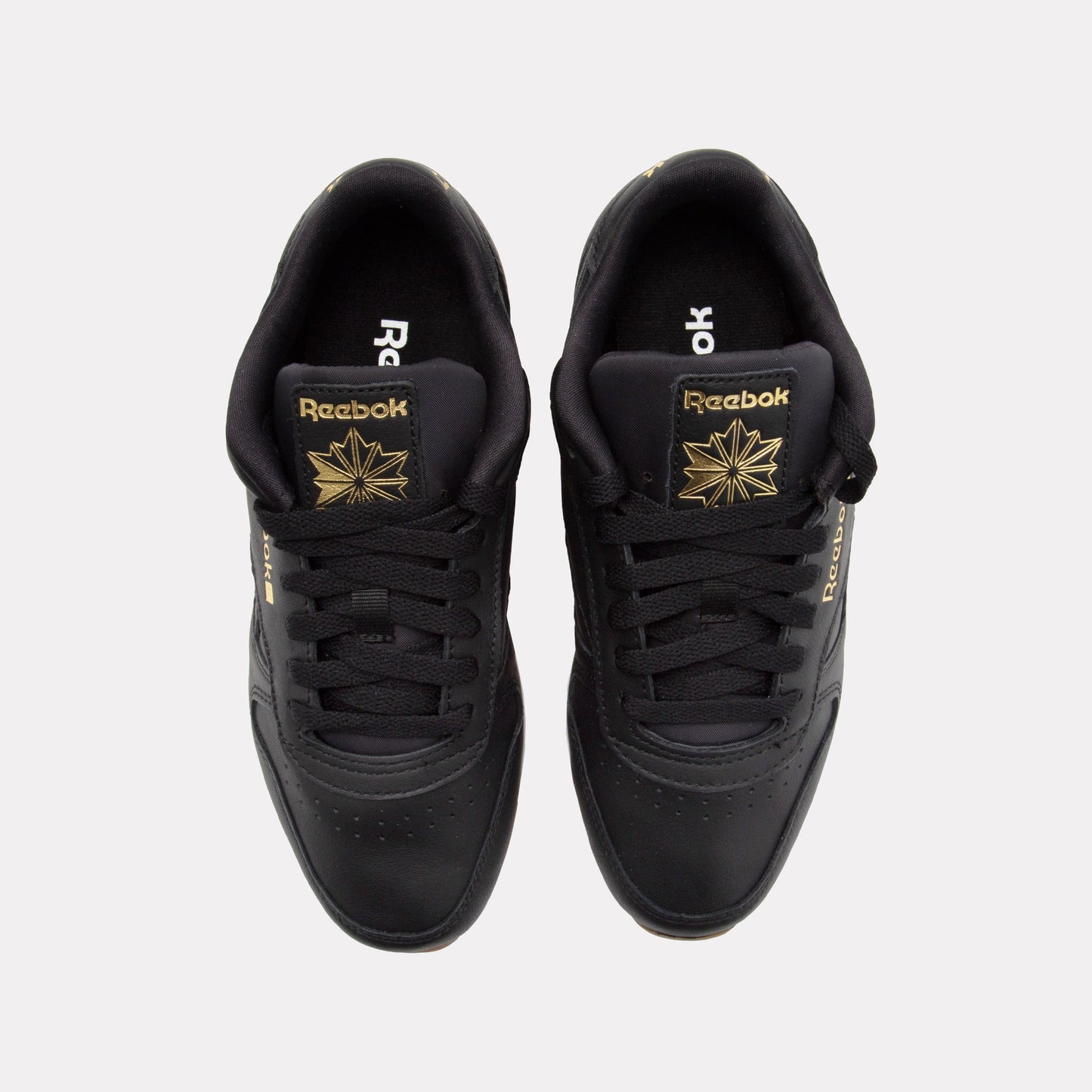 REEBOK FOOTWEAR WOMEN Classic Leather Shoes BLACK/WHITE/GUM