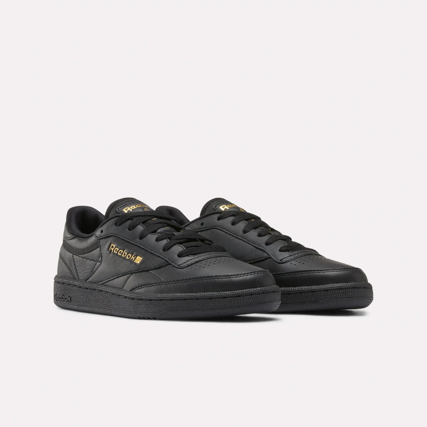 REEBOK FOOTWEAR WOMEN Club C 85 Shoes BLACK/GOLDMETALLIC