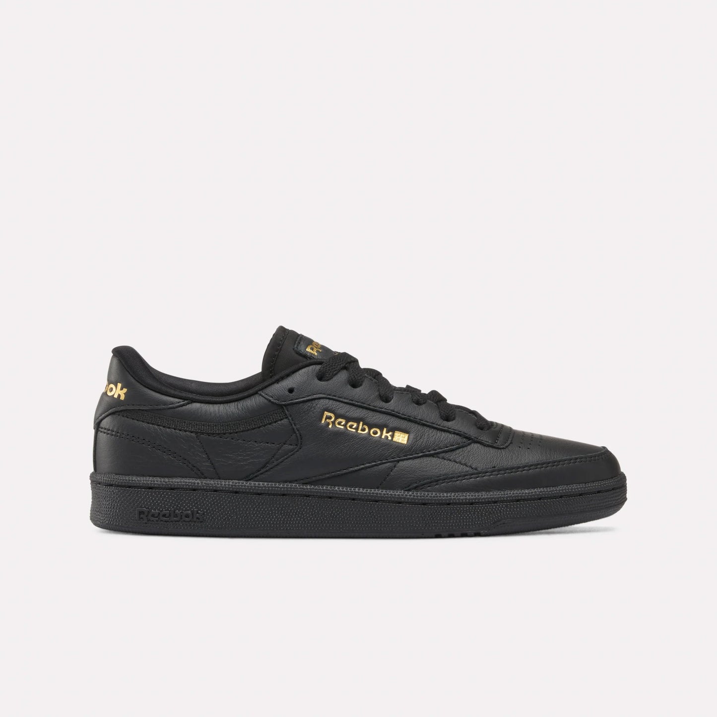 REEBOK FOOTWEAR WOMEN Club C 85 Shoes BLACK/GOLDMETALLIC