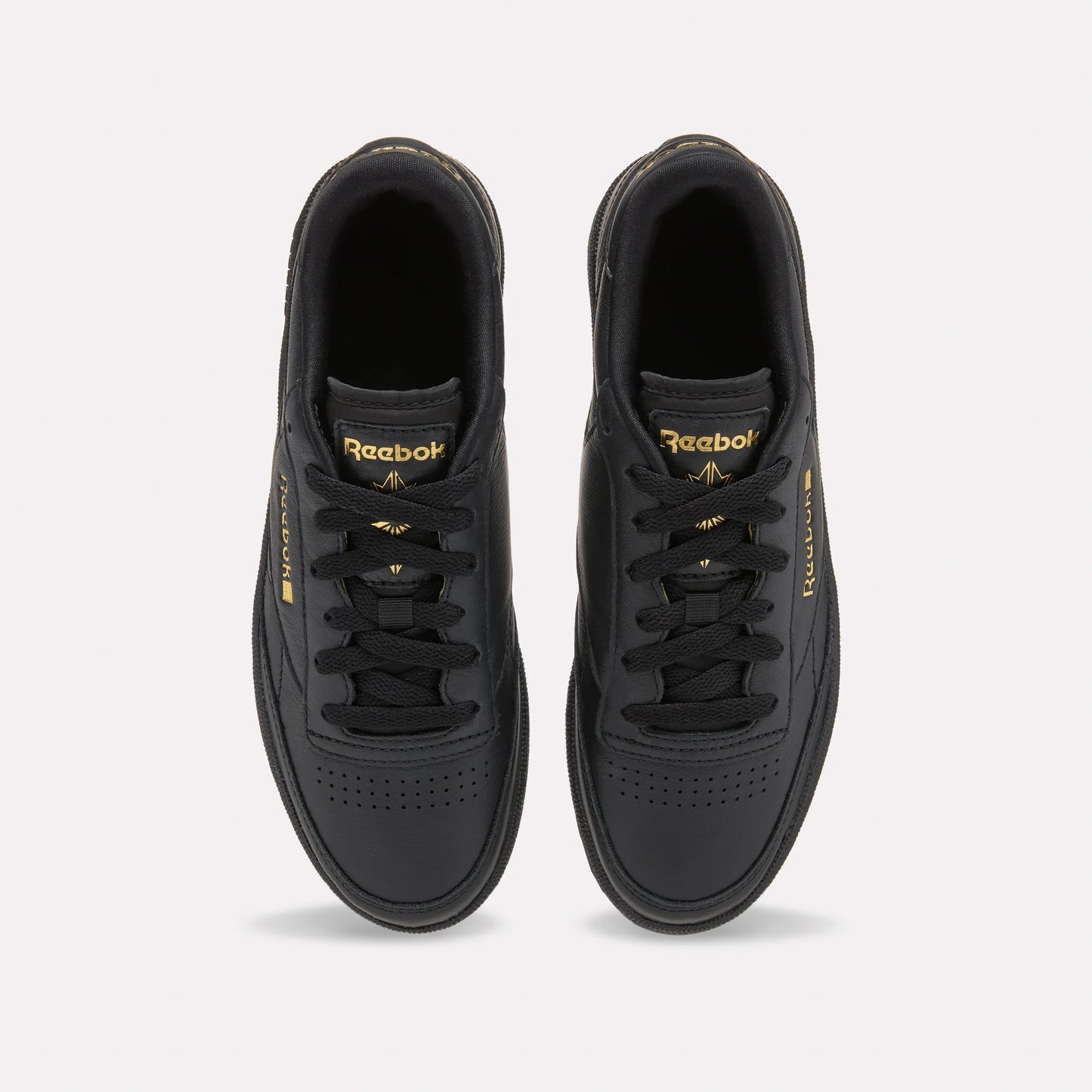 REEBOK FOOTWEAR WOMEN Club C 85 Shoes BLACK/GOLDMETALLIC