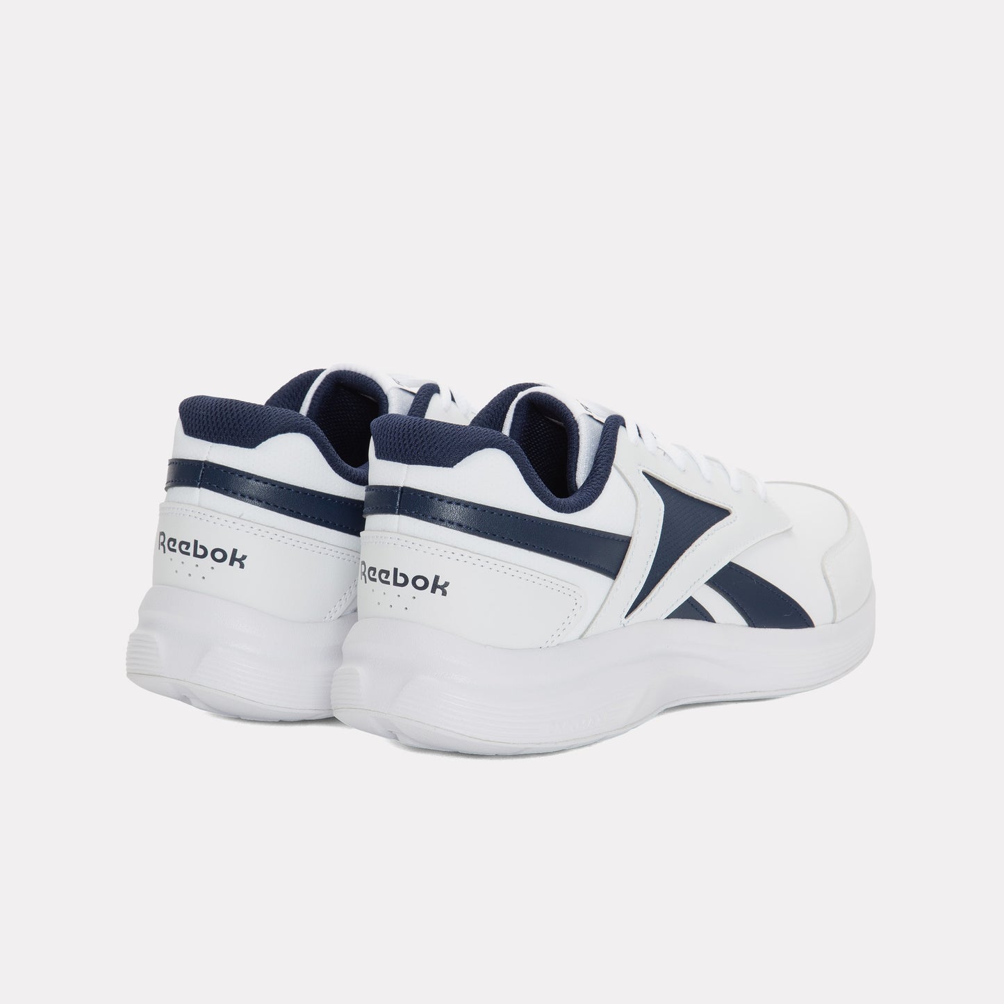 REEBOK FOOTWEAR MEN Walk Ultra 7 DMX Max Wide Shoes WHITE/CONAVY/CROYAL