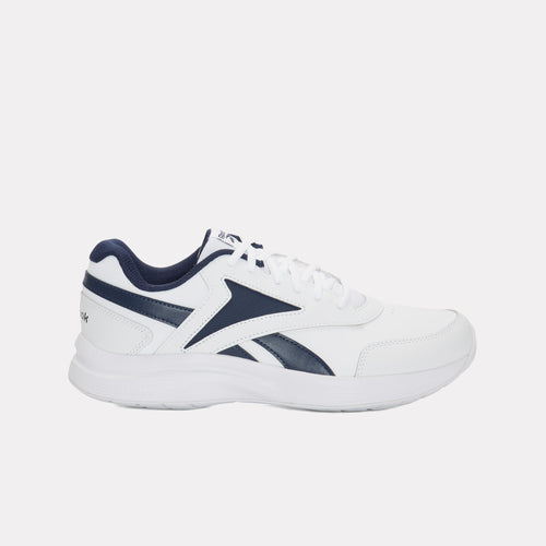REEBOK FOOTWEAR MEN Walk Ultra 7 DMX Max Wide Shoes WHITE/CONAVY/CROYAL