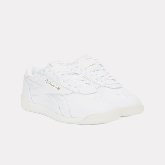 REEBOK FOOTWEAR WOMEN Freestyle Lo Shoes CHALK/GOLDMETALLIC/GUM