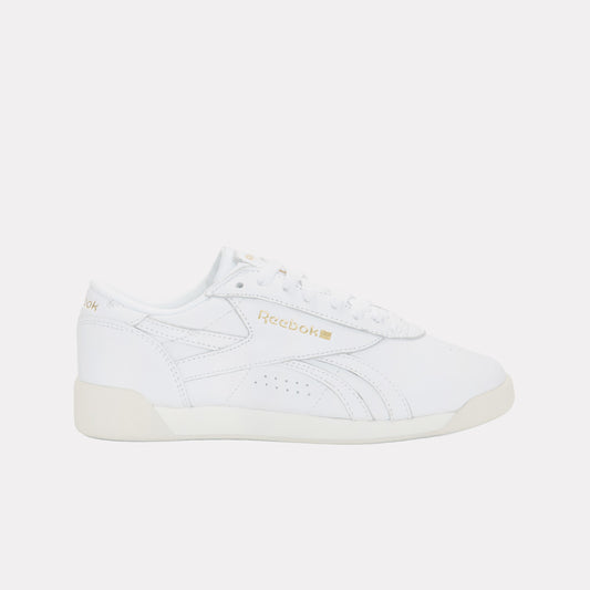 REEBOK FOOTWEAR WOMEN Freestyle Lo Shoes CHALK/GOLDMETALLIC/GUM