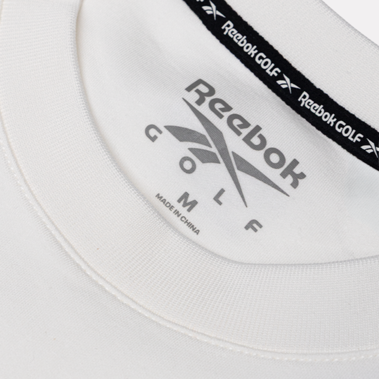 REEBOK APPAREL MEN Golf Scuba Knit Crewneck Sweatshirt CHALK
