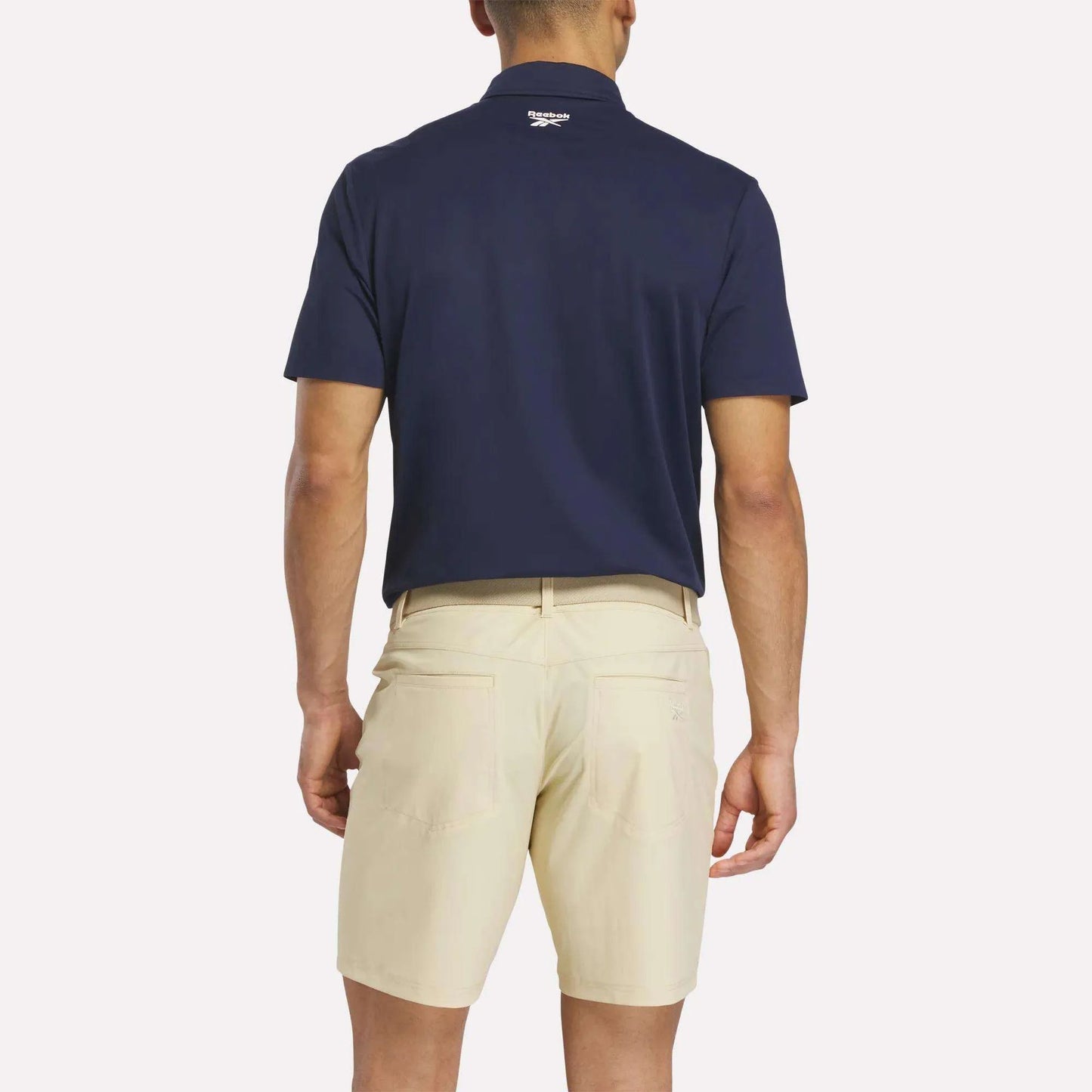 REEBOK APPAREL MEN Golf Pique Short Sleeve Polo VECTOR NAVY