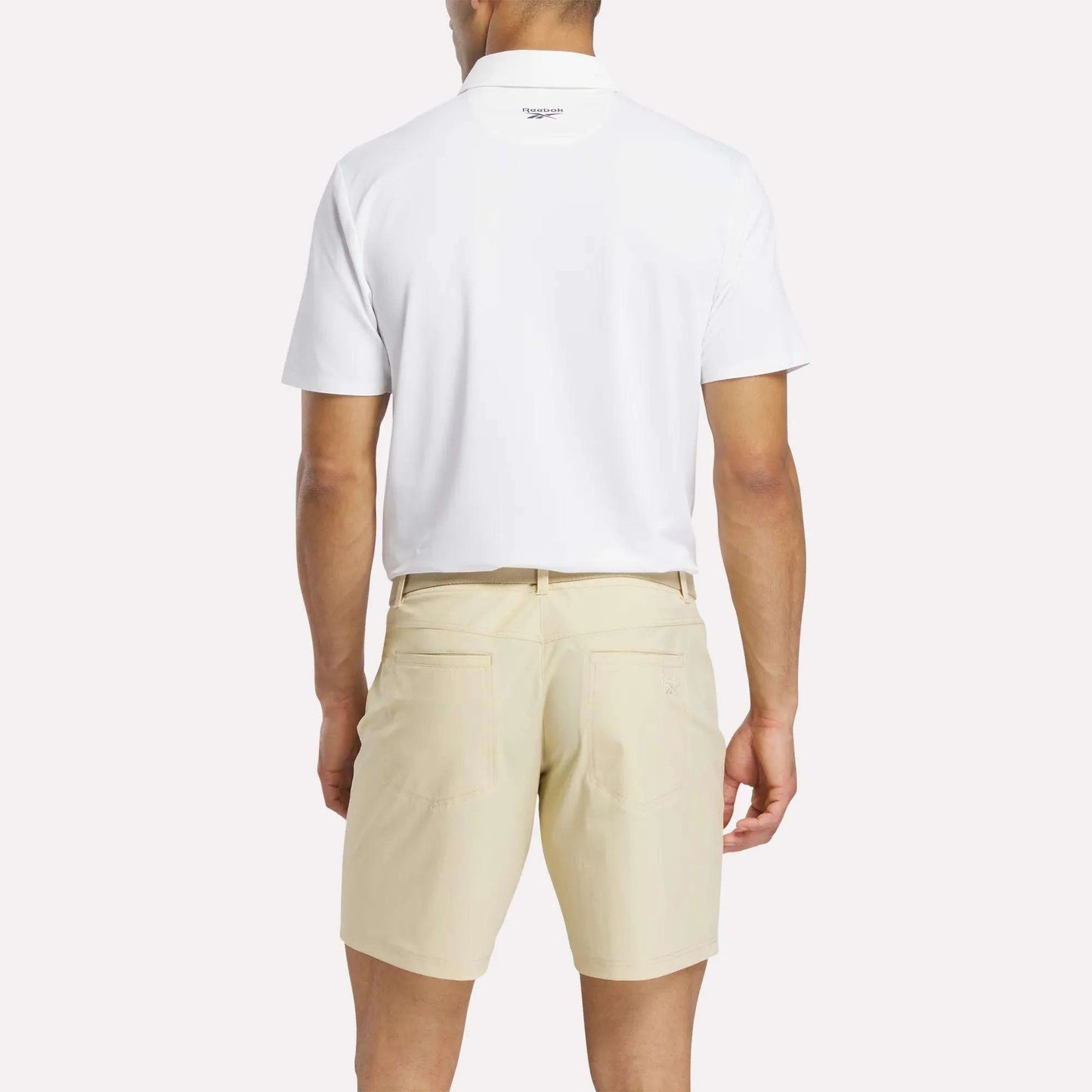 REEBOK APPAREL MEN Golf Pique Short Sleeve Polo WHITE