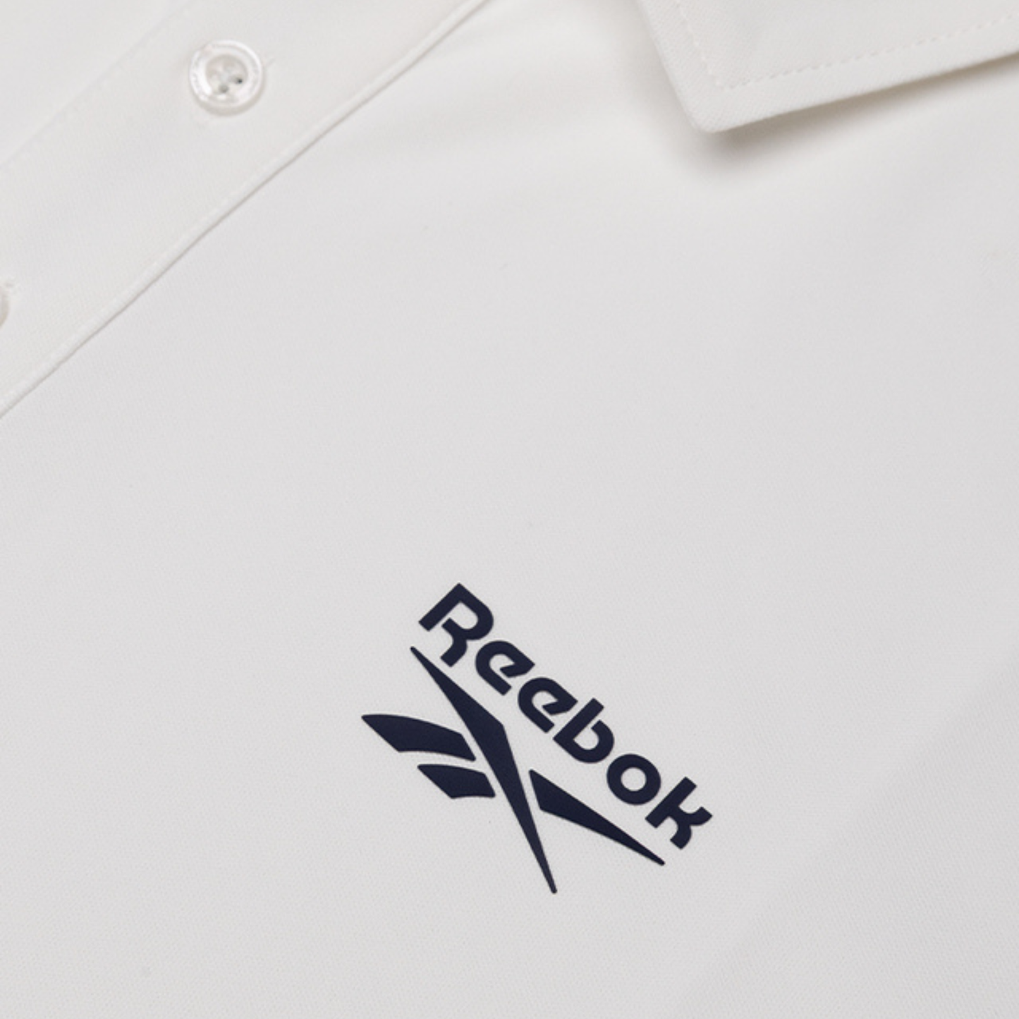 REEBOK APPAREL MEN Golf Bonded Pique Polo Shirt POLO WHITE