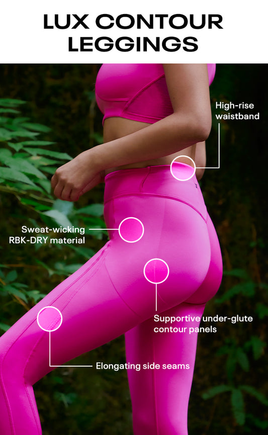 Reebok Running Essentials Long Tights Blue Pink Women