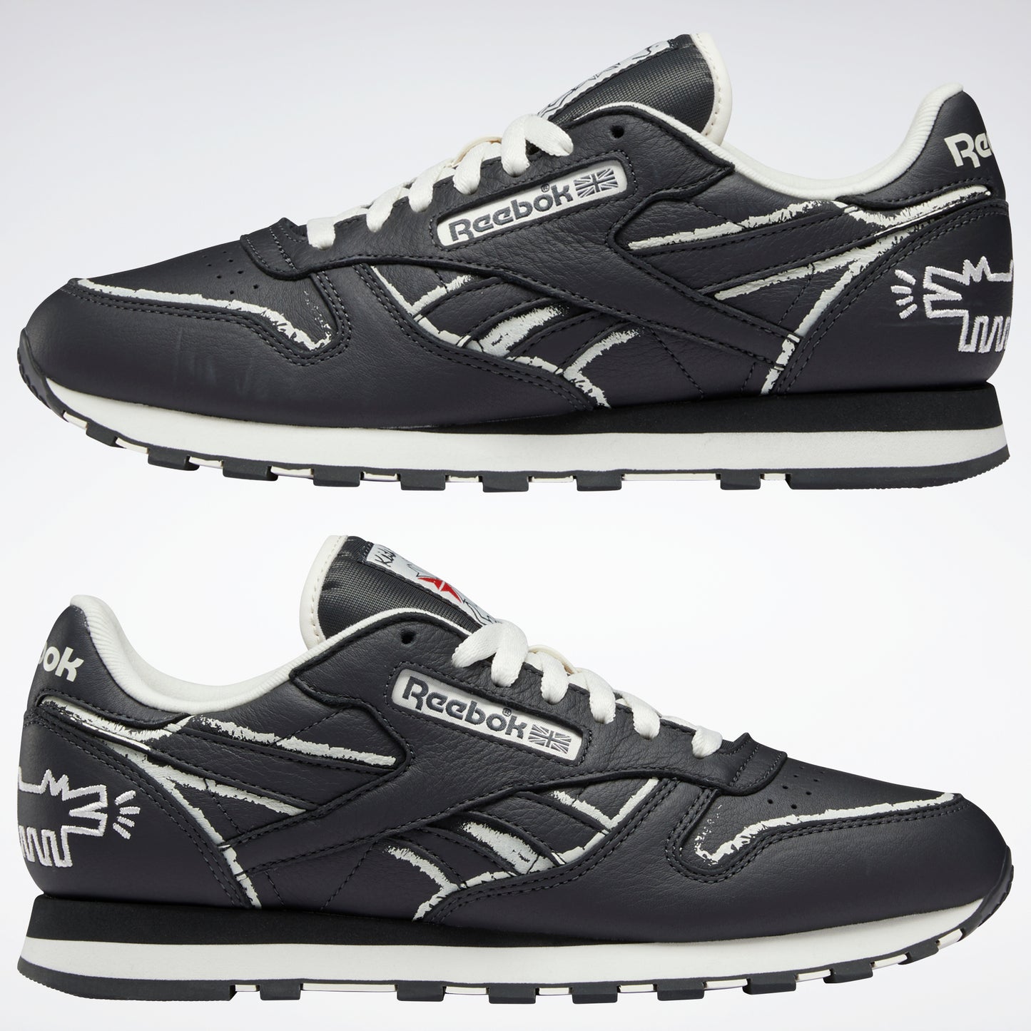 Reebok Footwear Men Keith Haring Classic Leather Shoes Purgry/Chalk/Purgry