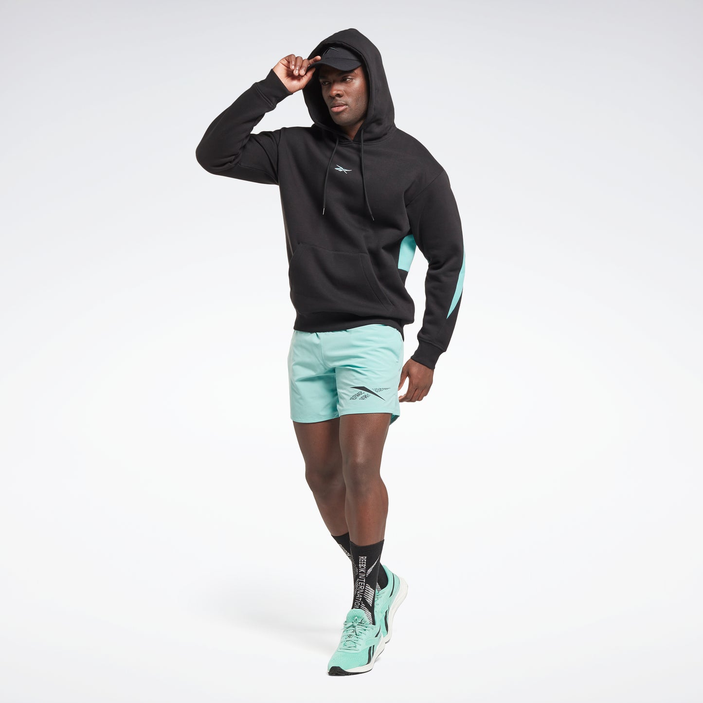 Reebok Apparel Hommes Strength Graphic 2.0 Shorts Semi Classic Teal