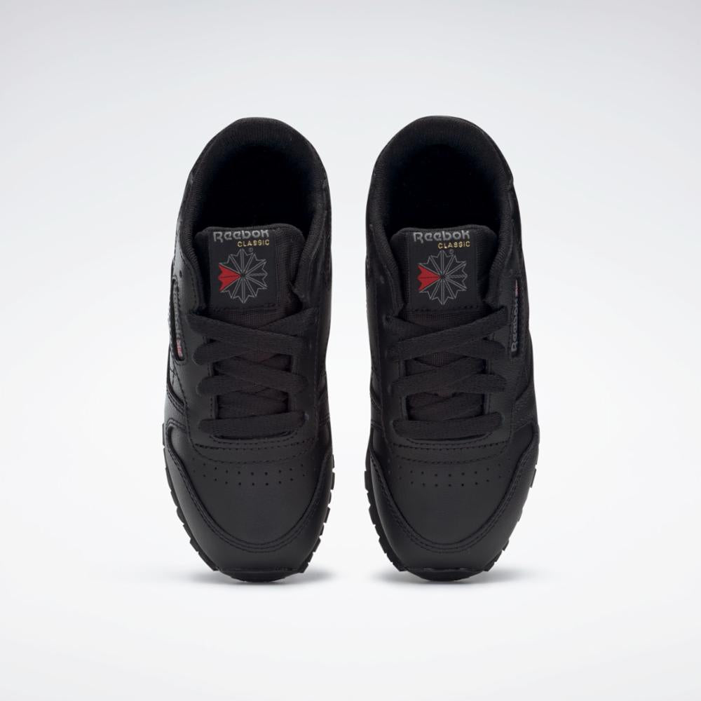 Reebok Footwear Kids Classic Leather Shoes Preschool BLACK 1 Reebok reebok-footwear-kids-classic-leather-shoes-preschool-black-1-reebok
