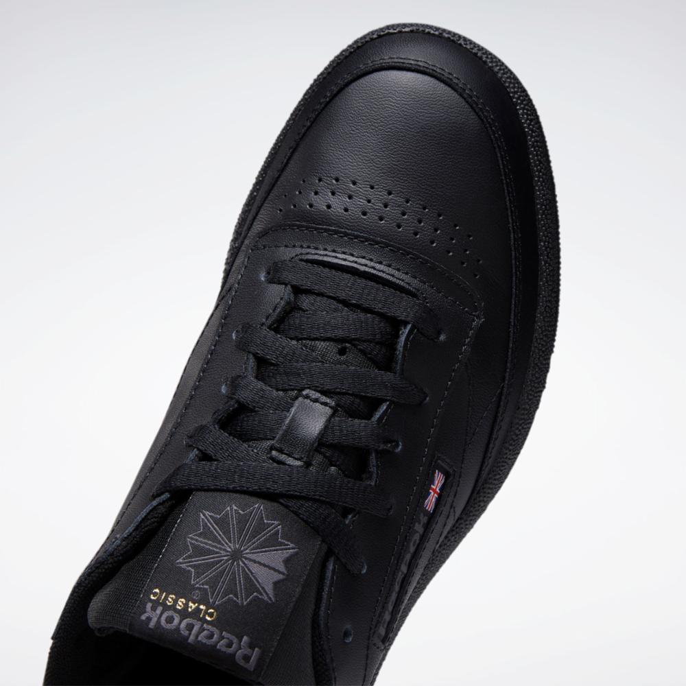 Reebok club c sales 85 black mens