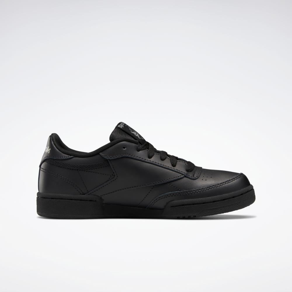 Reebok Club C Junior Black Charcoal 4.5