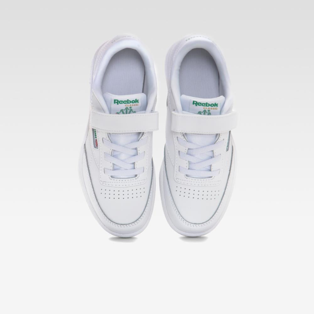 Reebok Footwear Kids Club C Shoes - Preschool WHITE/GLEN GREEN