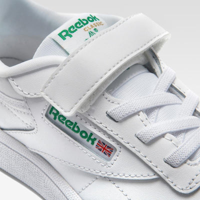 Reebok Footwear Kids Club C Shoes - Preschool WHITE/GLEN GREEN