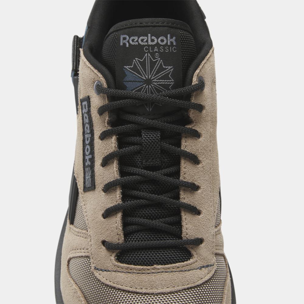 Reebok Footwear Men Classic Leather Shoes BOULDER BEIGE /HOOPS BLUE /COR