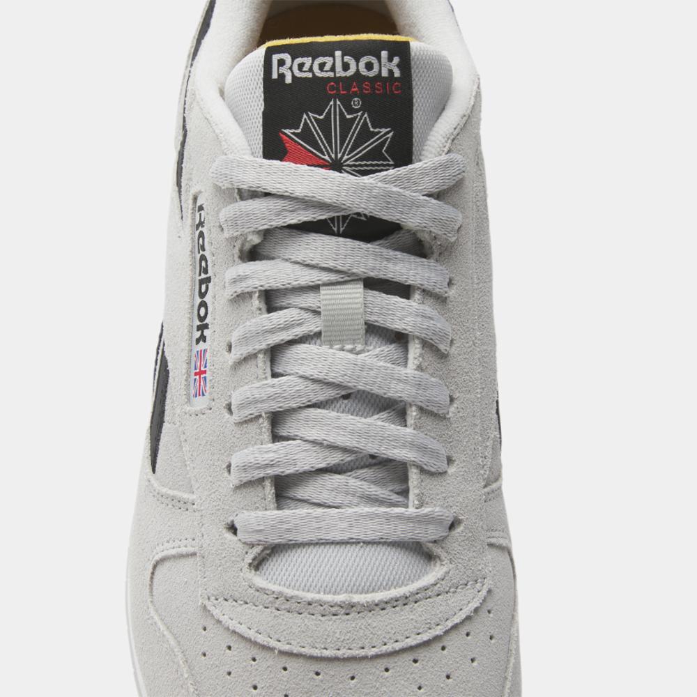 Reebok Footwear Men Classic Leather Shoes STEELY FOG /CORE BLK/RETRO GLD
