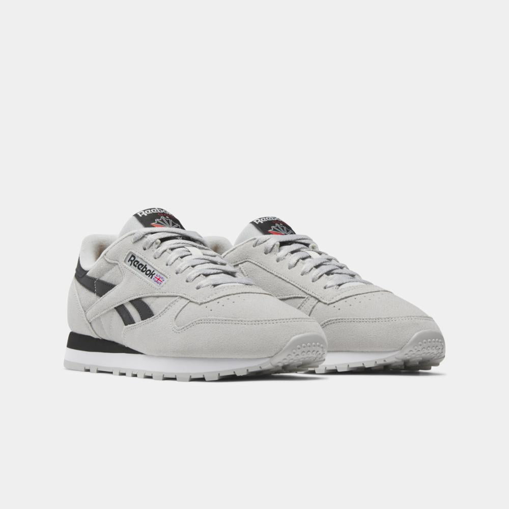 Reebok classic best sale grey and white