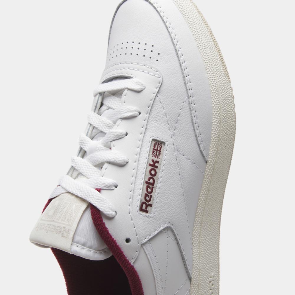 Reebok club c deals 85 maroon